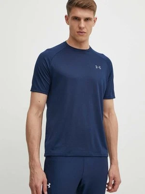 Under Armour t-shirt treningowy Tech 2.0 kolor granatowy gładki 1326413