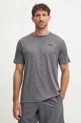 Under Armour t-shirt treningowy Tech Textured kolor szary melanżowy