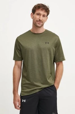 Under Armour t-shirt treningowy Tech Vent kolor zielony melanżowy