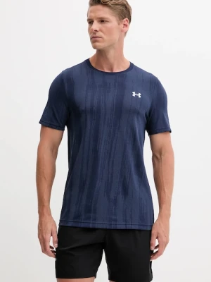 Under Armour t-shirt treningowy Vanish Seamless kolor granatowy wzorzysty 1388129