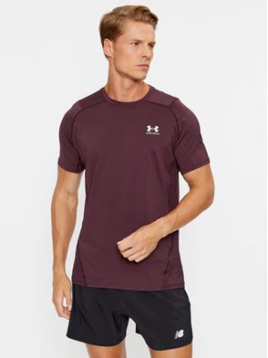 Under Armour T-Shirt Ua Hg Armour Fitted Ss 1361683 Bordowy Fitted Fit