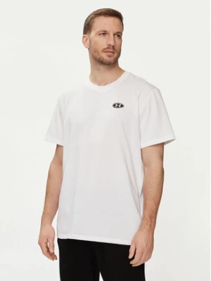 Under Armour T-Shirt Ua Hw Lc Patch Ss 1382902-100 Biały Loose Fit