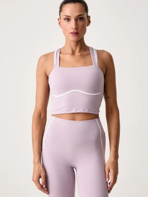 Under Armour top do jogi damski Meridian Contour fioletowy