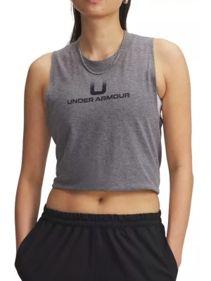 Under Armour Top funkcyjny w kolorze szarym rozmiar: M