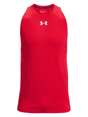 Under Armour Top sportowy "Baseline" w kolorze czerwonym rozmiar: M
