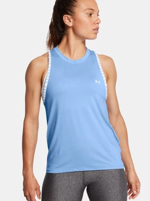 Under Armour Top sportowy "Knockout Novelty Tank" w kolorze błękitnym rozmiar: S