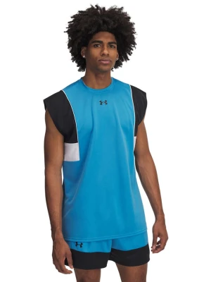 Under Armour Top sportowy w kolorze błękitno-biało-czarnym rozmiar: M