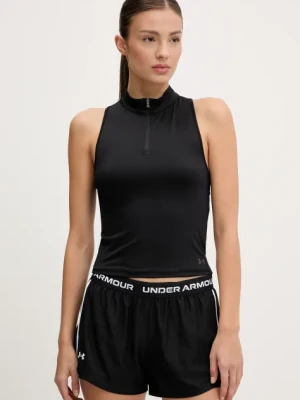 Under Armour top treningowy Vanish Elite kolor czarny z półgolfem 1389874