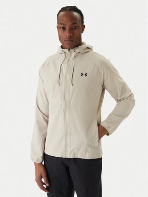 Under Armour Wiatrówka Ua Stretch Woven Windbreaker 1377171-289 Khaki Fitted Fit