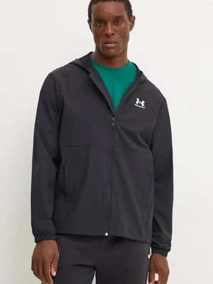 Under Armour wiatrówka Vibe Woven Windbreaker kolor czarny przejściowa 1386555