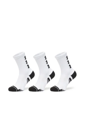 Under Armour Zestaw 3 par wysokich skarpet męskich UA Perform Tech 3p Crew 1379515 Biały