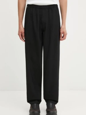 Undercover spodnie wełniane męskie kolor czarny proste US2E4592