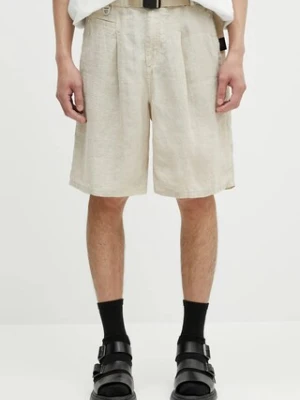 Undercover szorty lniane Pants męskie kolor beżowy UC1E4518