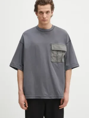 Undercover t-shirt bawełniany T-Shirt męski kolor szary gładki UP1E4806