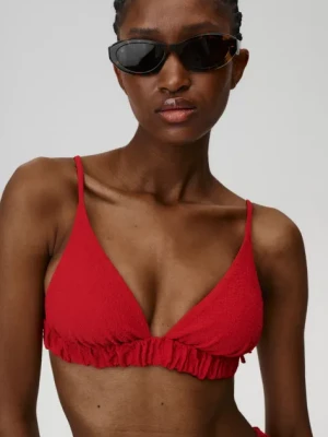 Undress Code biustonosz kąpielowy Before Sunrise Bikini Top kolor czerwony miękka miseczka 921
