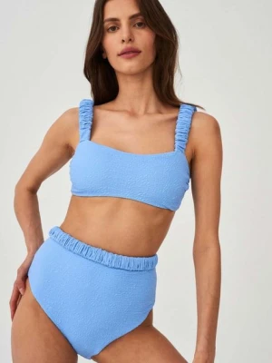 Undress Code biustonosz kąpielowy Good Luck kolor niebieski miękka miseczka