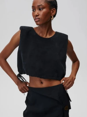 Undress Code bluzka Persephone Top damska kolor czarny gładka 674