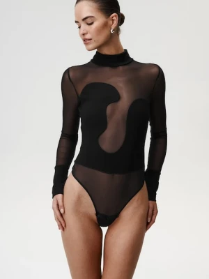 Undress Code body damskie kolor czarny z półgolfem 997