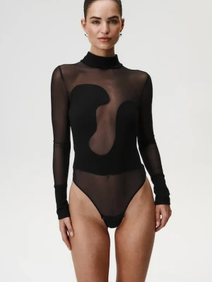 Undress Code body damskie kolor czarny z półgolfem 998