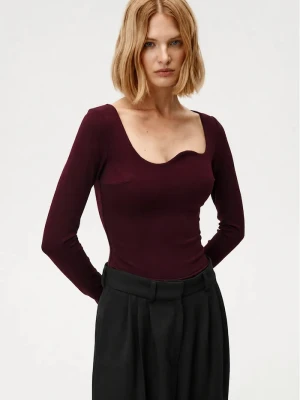 Undress Code body damskie z wiskozą Mademoiselle Bodysuit Classic bordowy
