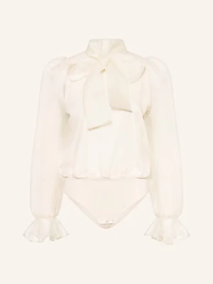 Undress Code Body Ze Stringami Pure Elegance Z Kokardą I Falbankami weiss