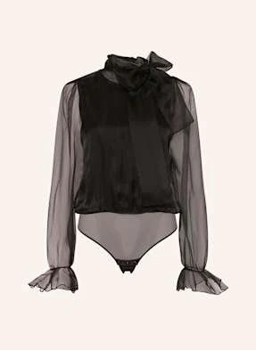 Undress Code Body Ze Stringami Z Wstążką I Falbankami schwarz