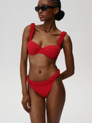 Undress Code figi kąpielowe Girlish Charm Bikini Bottom kolor czerwony 923
