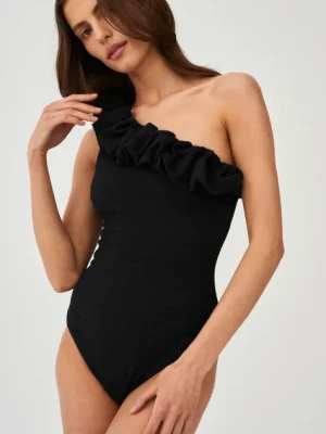 Undress Code jednoczęściowy strój kąpielowy kolor czarny miękka miseczka 790