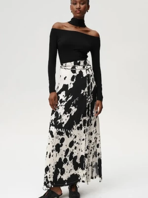 Undress Code spódnica kolor multicolor maxi rozkloszowana 1072