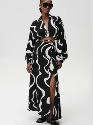 Undress Code spódnica z domieszką lnu Athena Skirt