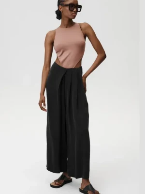 Undress Code spodnie Giselle Pants damskie kolor czarny szerokie high waist 884