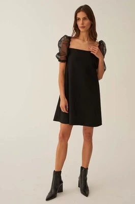 Undress Code sukienka In full Bloom Dress kolor czarny mini prosta
