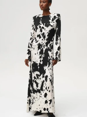 Undress Code sukienka kolor multicolor maxi rozkloszowana 1070