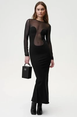 Undress Code sukienka Sleek Silhouette Dress kolor czarny maxi dopasowana 731