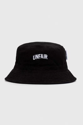 Unfair Athletics kapelusz sztruksowy kolor czarny bawełniany