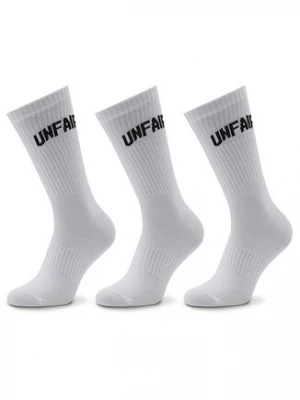 Unfair Athletics Zestaw 3 par wysokich skarpet unisex Curved UNFR22-165 Biały