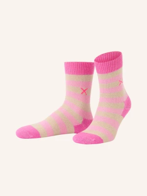 Unio Skarpety Cosy Glitzi Z Błyszczącą Przędzą pink