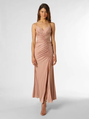 Unique Damska sukienka wieczorowa Kobiety Sztuczne włókno różowy jednolity,