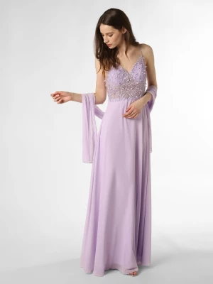 Unique Damska sukienka wieczorowa ze stułą Kobiety lila jednolity,