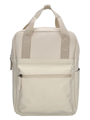 UNIQUE Rubbertouch Plecak w kolorze beżowym - 28 x 37 x 14 cm rozmiar: onesize