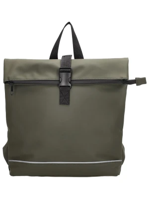UNIQUE Rubbertouch Plecak w kolorze khaki - 27 x 31 x 9 cm rozmiar: onesize
