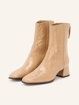 Unisa Botki Lakierowane Lucas beige