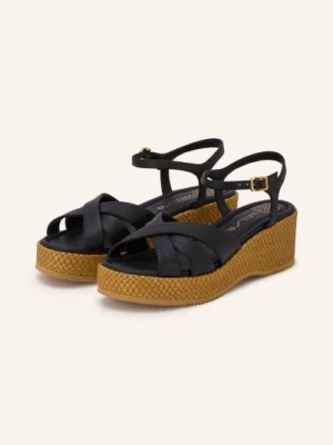 Unisa Buty Na Koturnie Kadian schwarz CZARNY