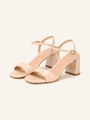 Unisa Lakierowane Sandały Moraty beige