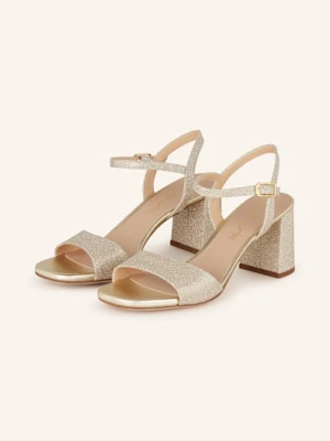 Unisa Sandały Na Obcasie Moraty gold