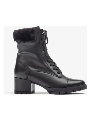 Unisa Skórzane botki w kolorze czarnym rozmiar: 39