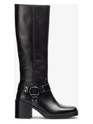 Unisa Skórzane kozaki w kolorze brązowym rozmiar: 40