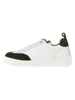 Unisa Skórzane sneakersy w kolorze biało-oliwkowym rozmiar: 40