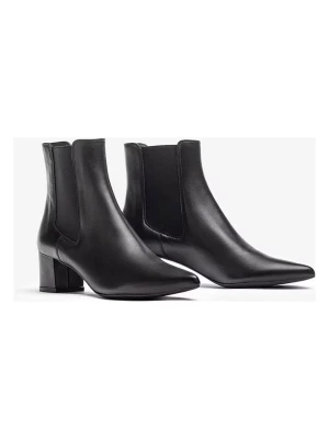 Unisa Skórzane sztyblety "Jurik" w kolorze czarnym rozmiar: 38