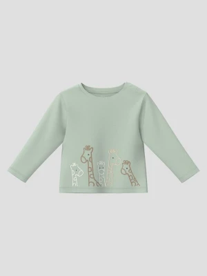 Unisex Longsleeve mit Giraffen-Print s.Oliver zielony